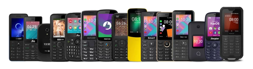 La gamme de téléphones sous KaiOS