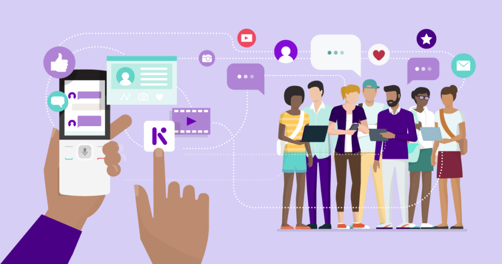 KaiOS permet de garder sa vie sociale